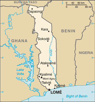 Togo-cartina